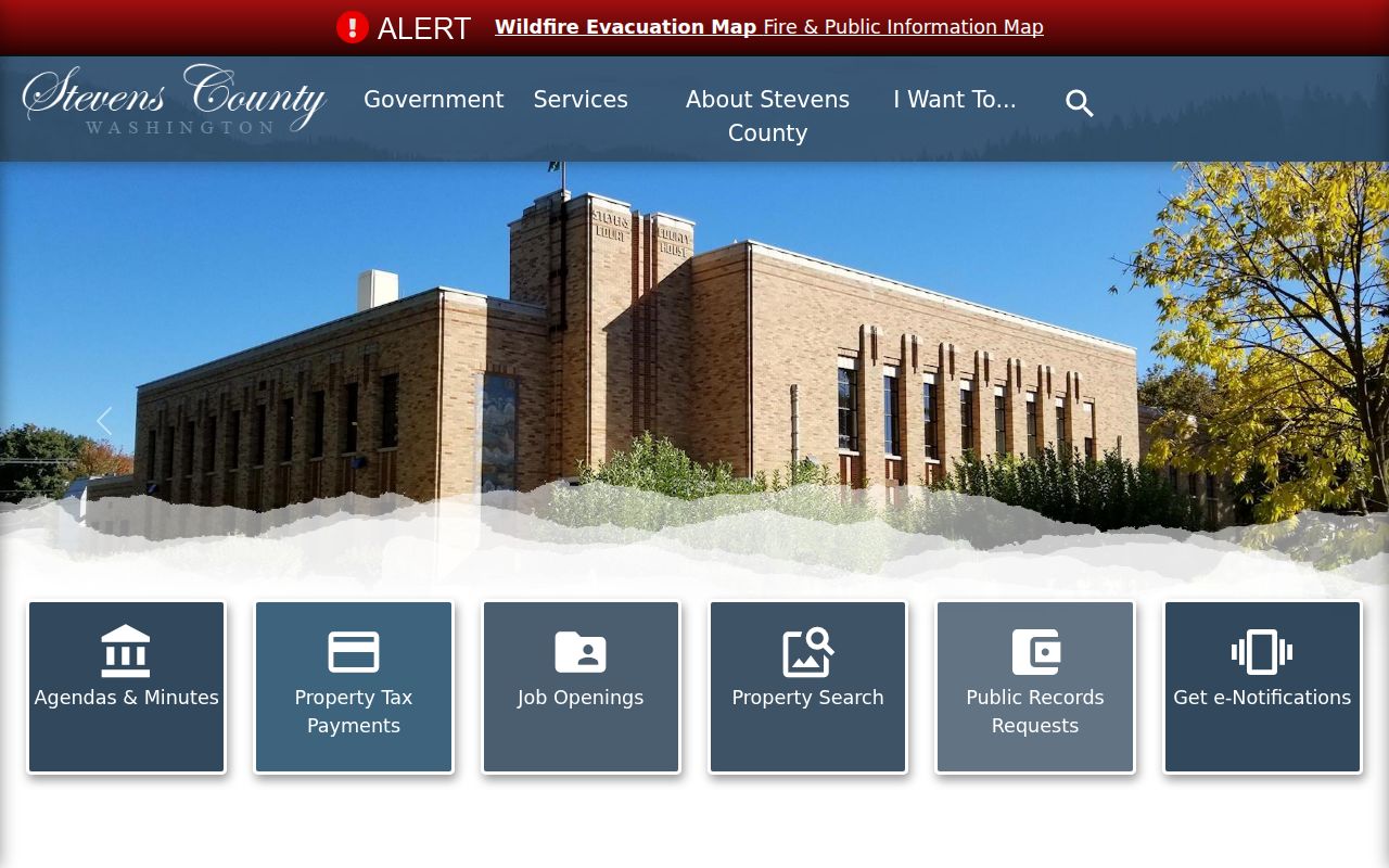 Stevens County court docket courthouse access