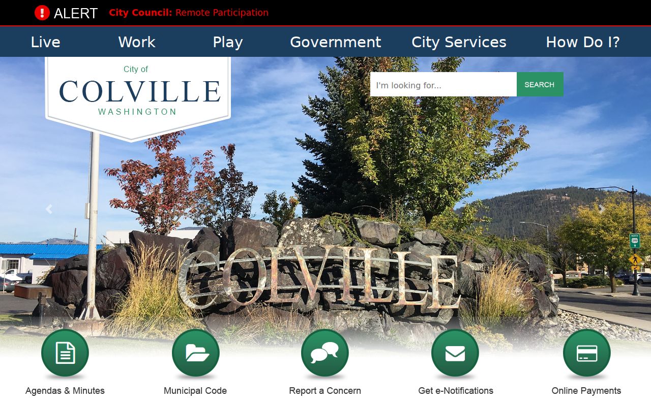 Colville court docket city administration context