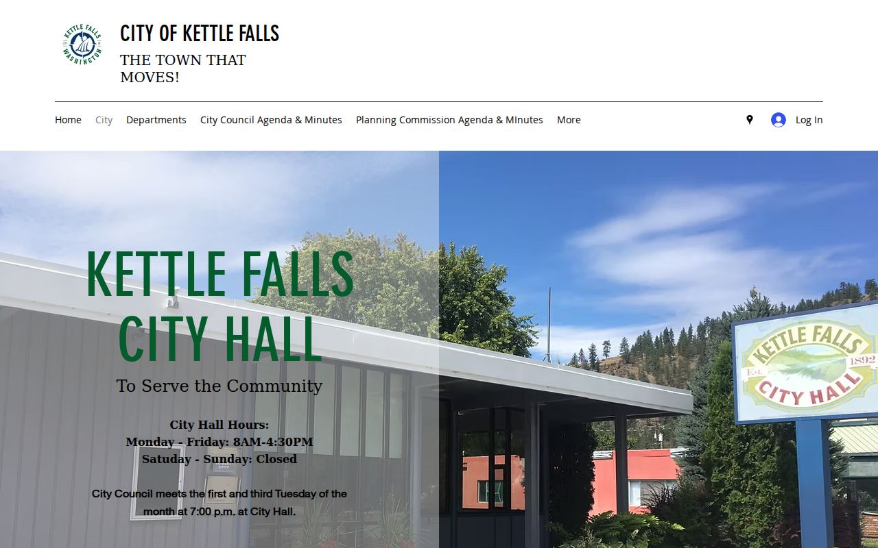 Kettle Falls court docket city hall context
